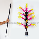 Vanishing Cane To Flower Magnetic (Black-Yellow-Pink)